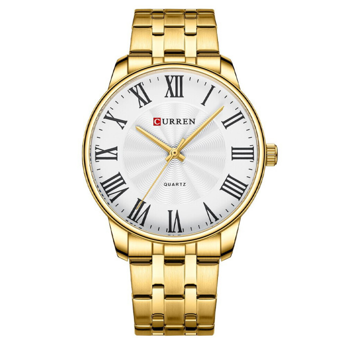 Curren 8422 Gold-White