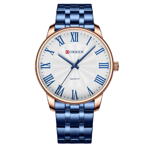 Curren 8422 Blue-Gold-White