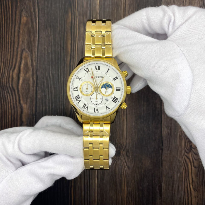 Curren 8427 Gold-White