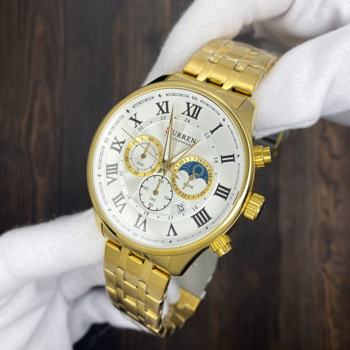 Curren 8427 Gold-White