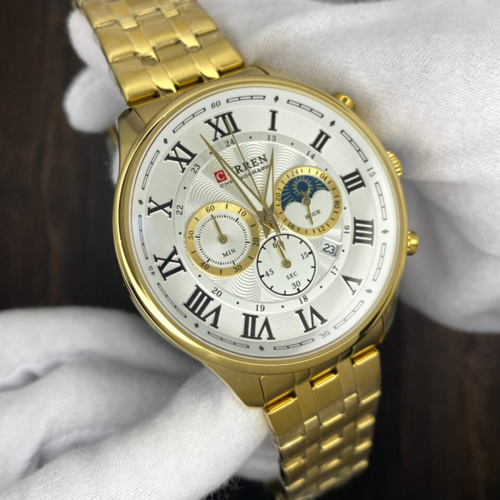Curren 8427 Gold-White