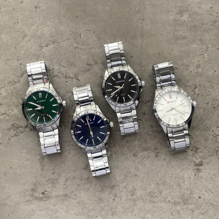 Curren 8452 Silver-Green
