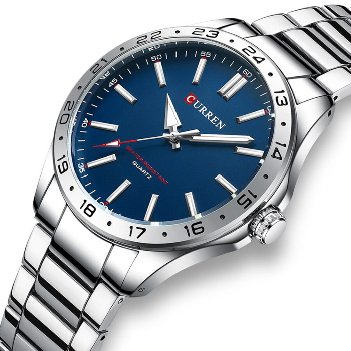 Curren 8452 Silver-Blue