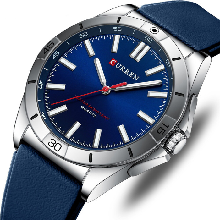 Curren 8449 Silver-Blue
