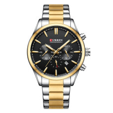 Curren 8446 Silver-Gold-Black
