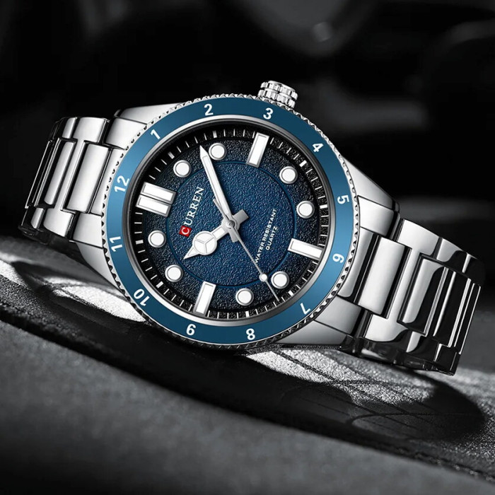 Curren 8450 Silver-Blue