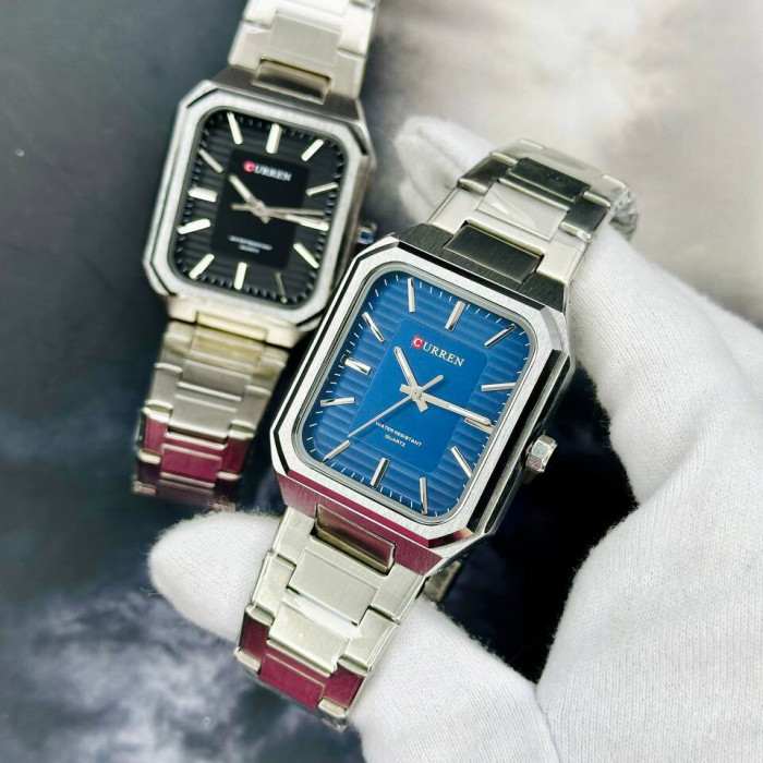 Curren 8457 Silver-Black