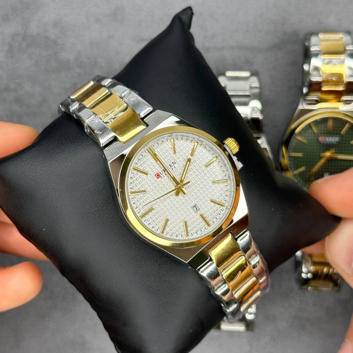 Curren 8439L Silver-Gold-Green