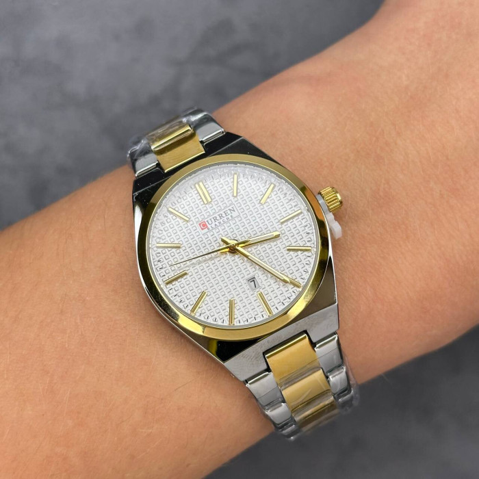 Curren 8439L Silver-Gold-Green