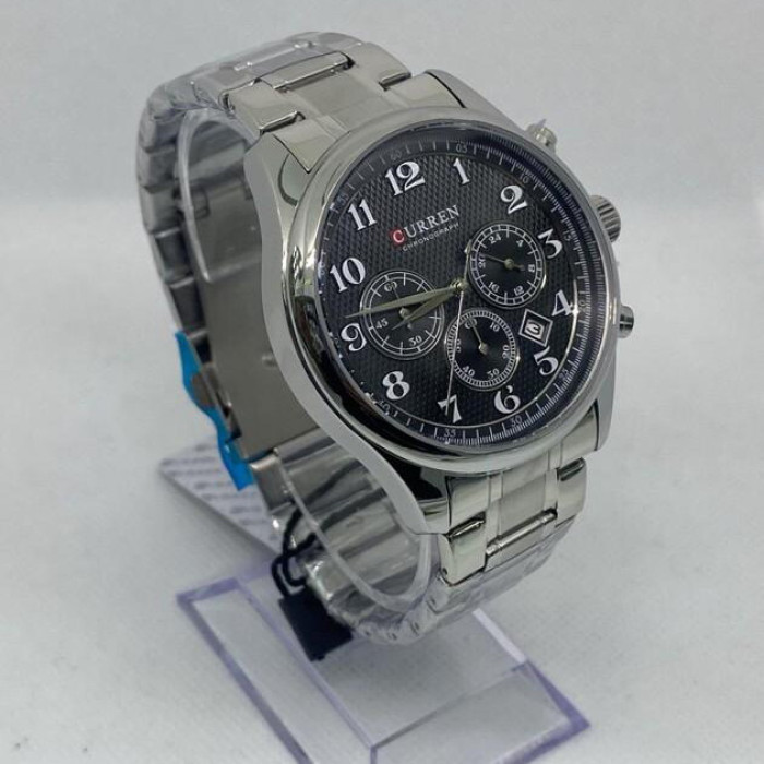 Curren 8466 Silver-Black