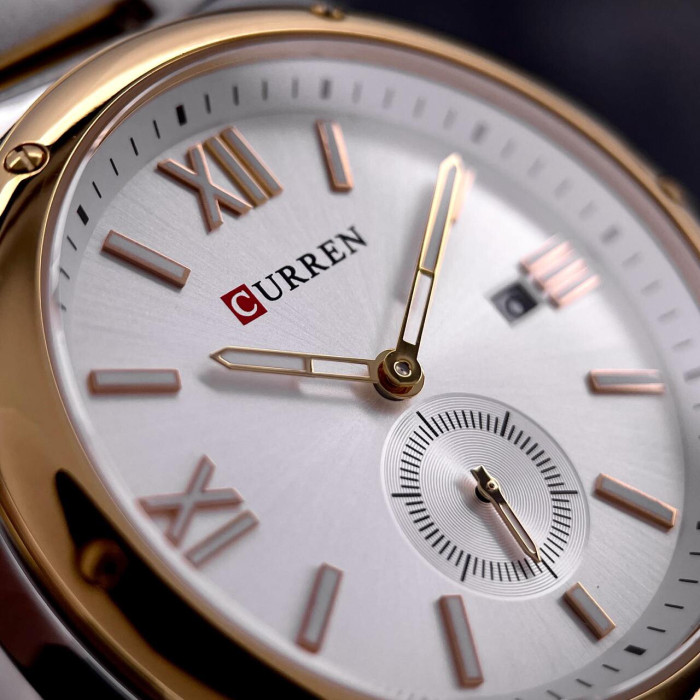 Curren 8471 Silver-Gold-White