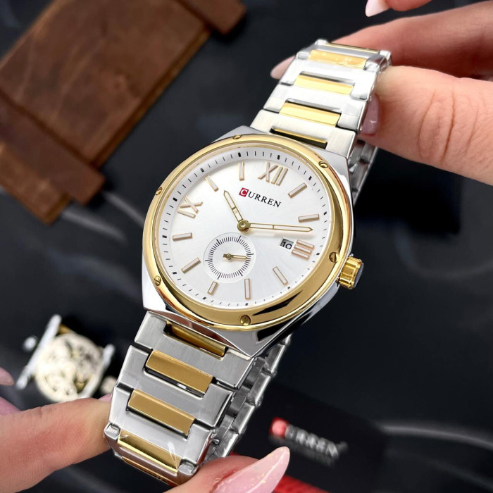 Curren 8471 Silver-Gold-White