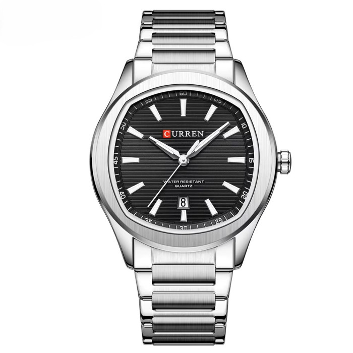 Curren 8474 Silver-Black
