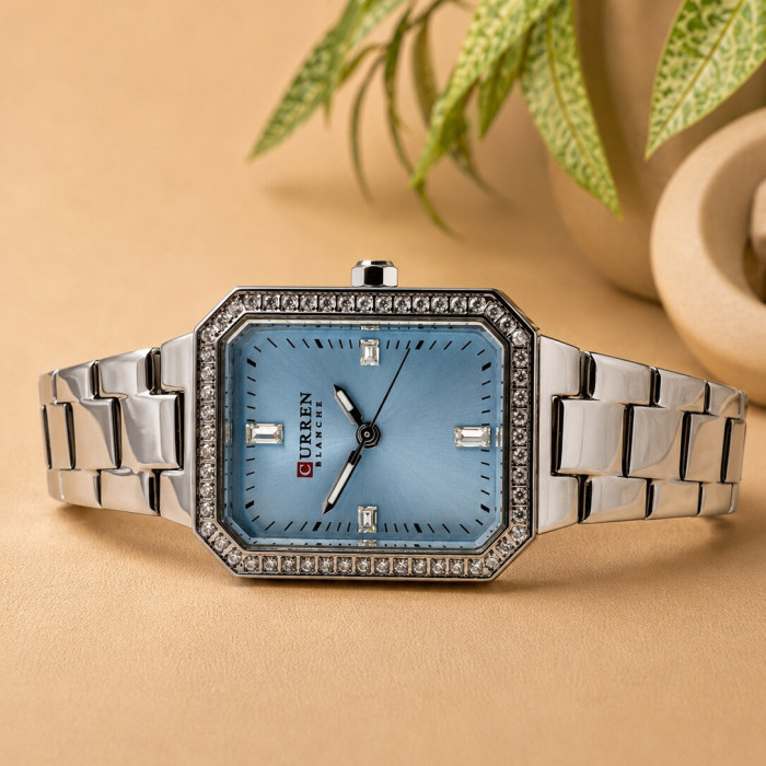Curren 9102 Silver-Blue