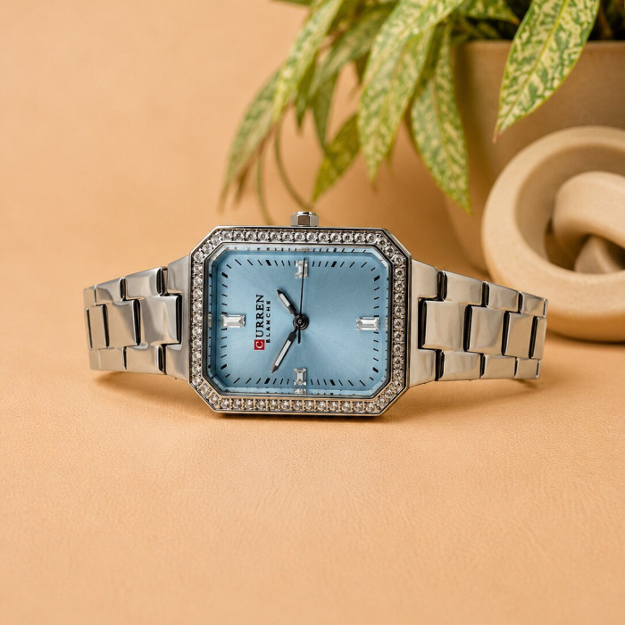 Curren 9102 Silver-Blue