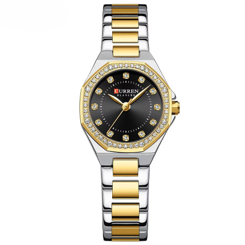 Curren 9100 Silver-Gold-Black