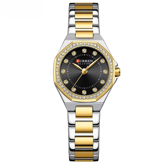 Curren 9100 Silver-Gold-Black