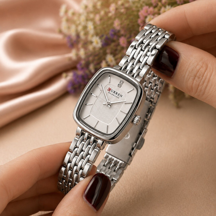 Curren 9093 Silver-White