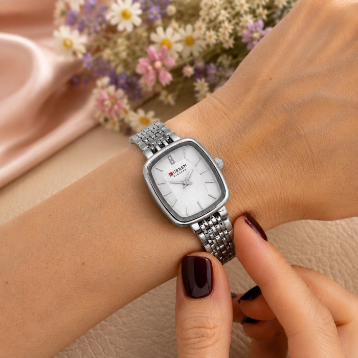 Curren 9093 Silver-White