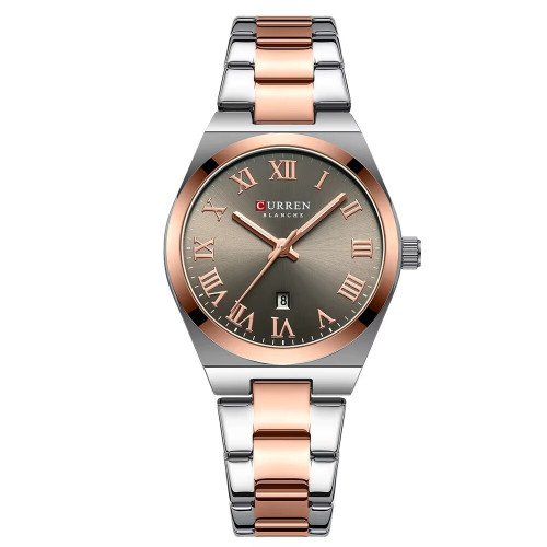 Curren 9095 Gold-Silver-Brown