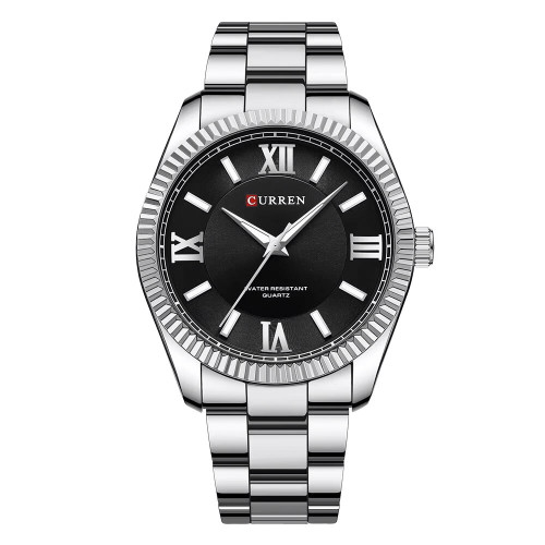 Curren 8453 Silver-Black