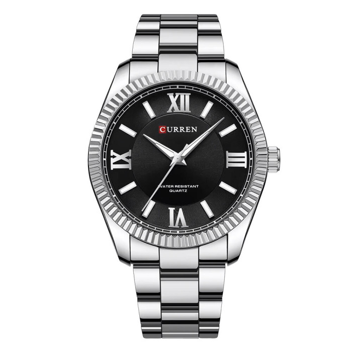 Curren 8453 Silver-Black