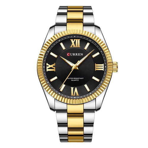 Curren 8453 Gold-Silver-Black