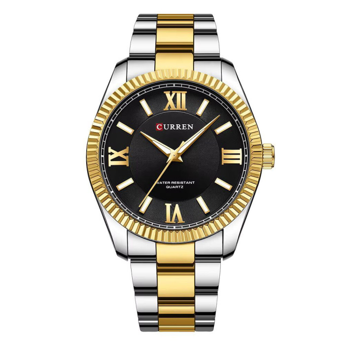 Curren 8453 Gold-Silver-Black