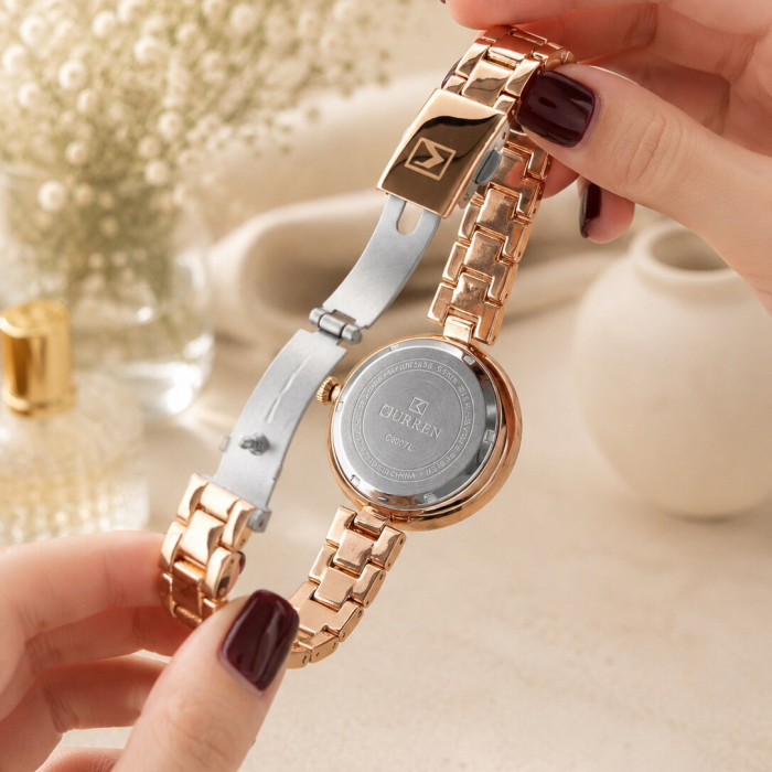 Curren 9017 Rose Gold-Blue