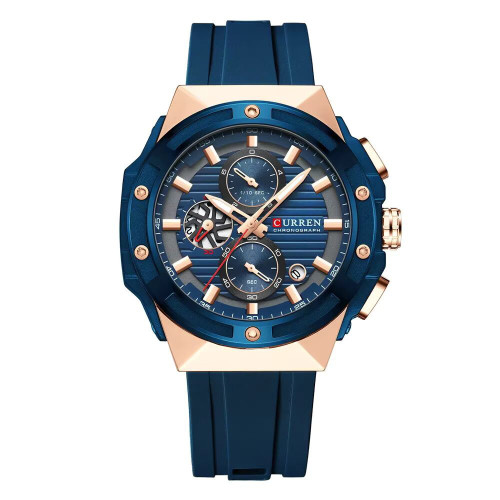 Сurren 8462 Rose Gold-Blue