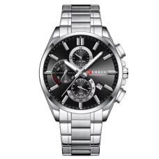 Сurren 8475 Silver-Black