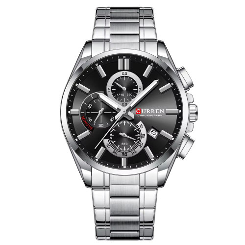 Сurren 8475 Silver-Black