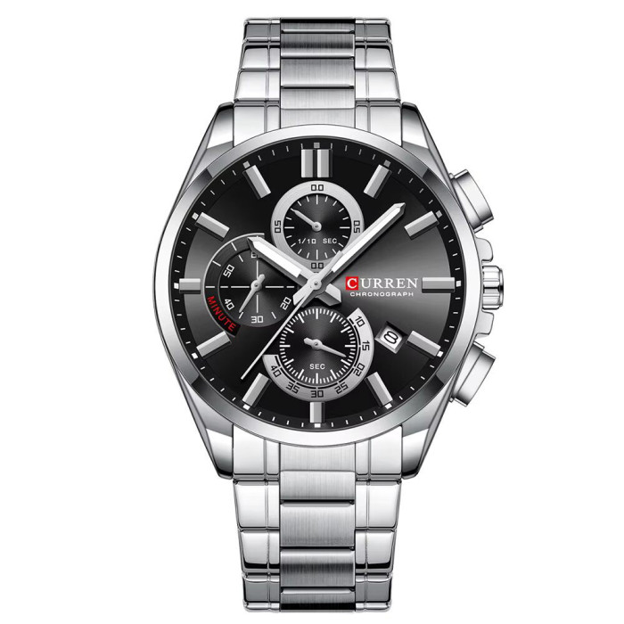 Сurren 8475 Silver-Black