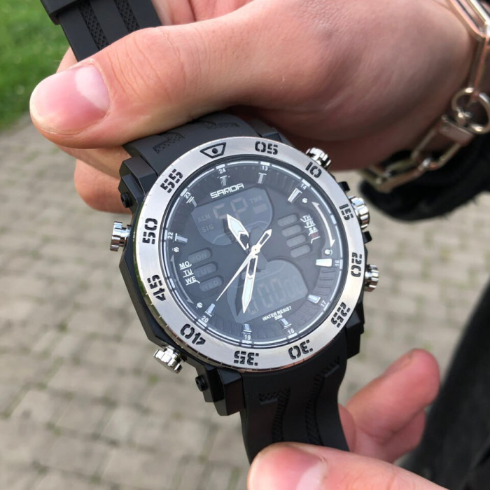 Sanda 6029 Black-Silver