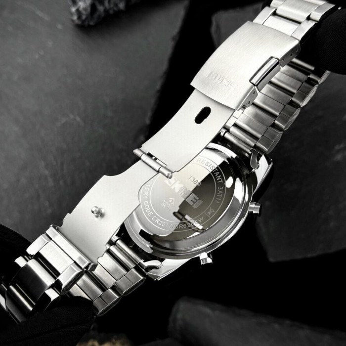 Skmei 1389BU Silver-Black-Blue