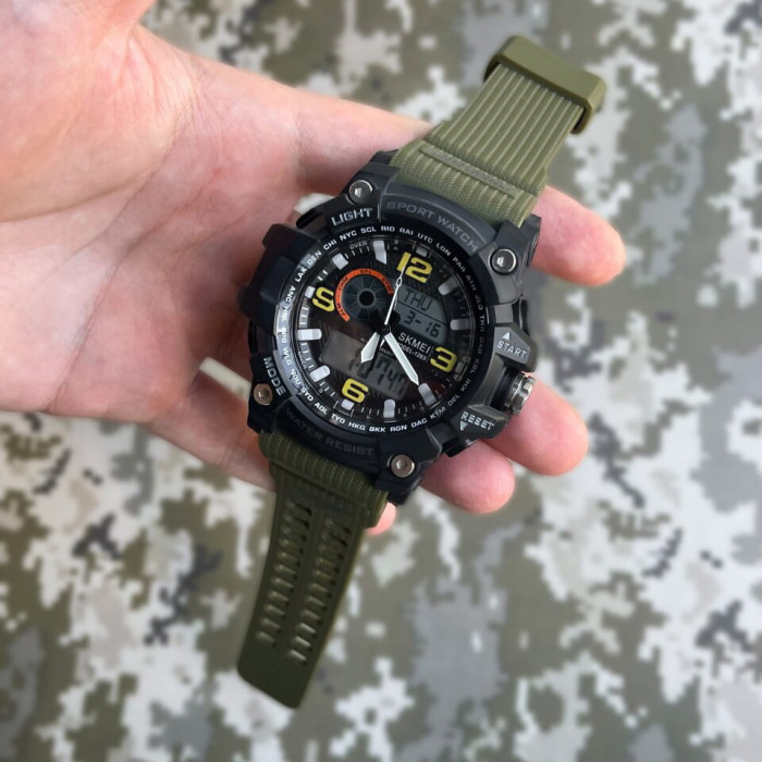 Skmei 1283 Black-Military Wristband.