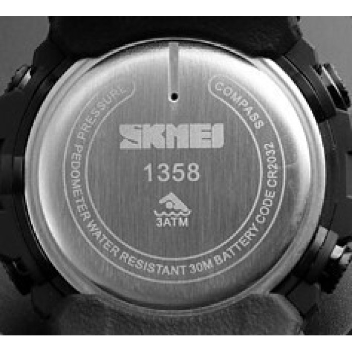Skmei 1358 Black Smart Watch Compass
