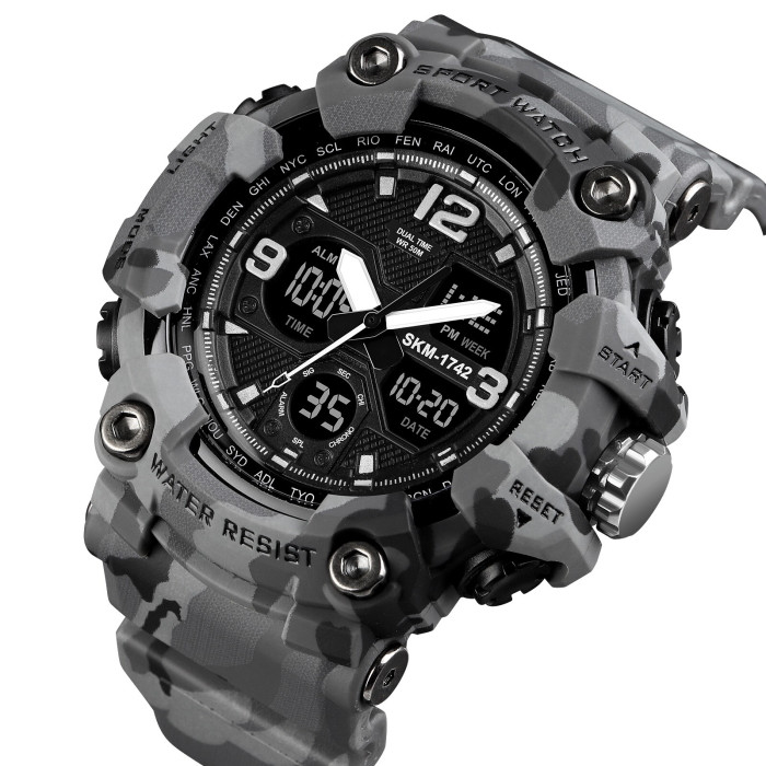 Skmei 1742 Gray Military. SALE