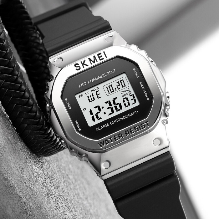 Skmei 1851SIBK Silver Black