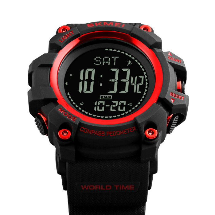 Skmei 1356RD Black-Red + Compass SALE