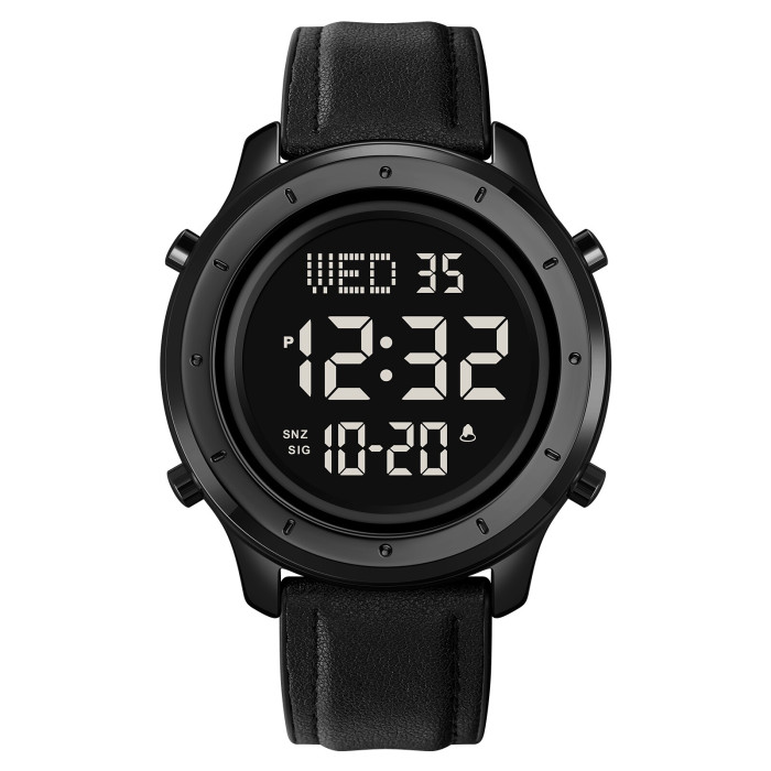 Skmei 1864LBKBK Black-Black Leather SALE