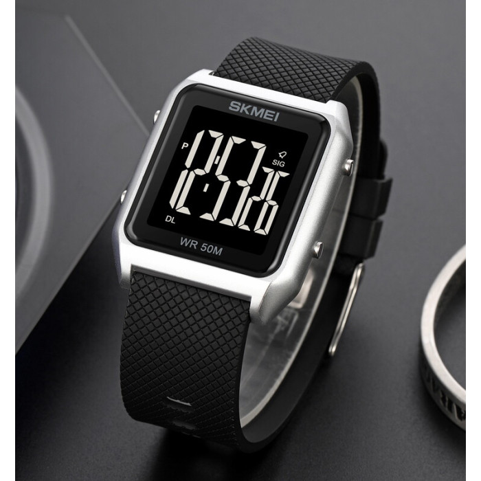 Skmei 1866SIBK Silver-Black