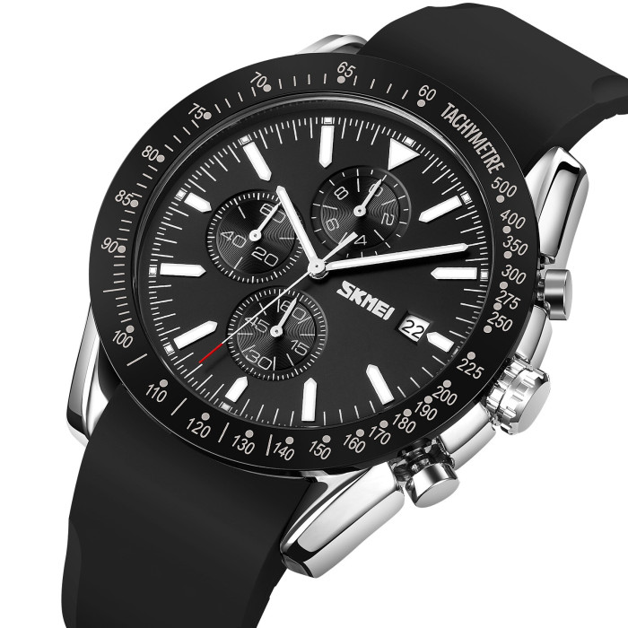 Skmei 9253PSIBK Silver-Black Sil