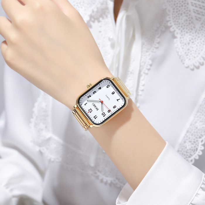 Skmei 1954GDWT Gold-White