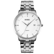 Skmei 1801SSI Silver Case Mesh Band
