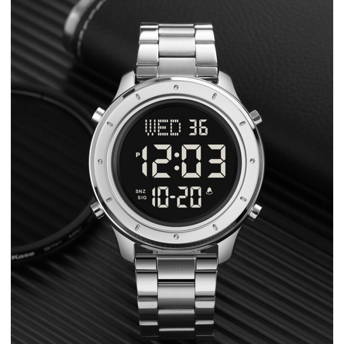Skmei 1864SSIBK Silver-Black-Steel