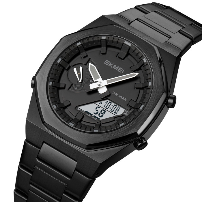 Skmei 1816BKBKWT Black-Black-White
