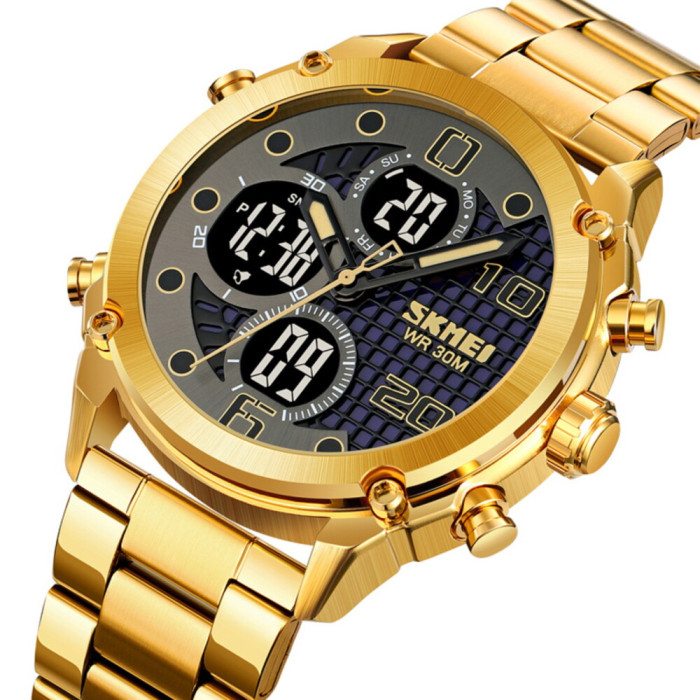 Skmei 1975SGDBK Gold-Black Steel