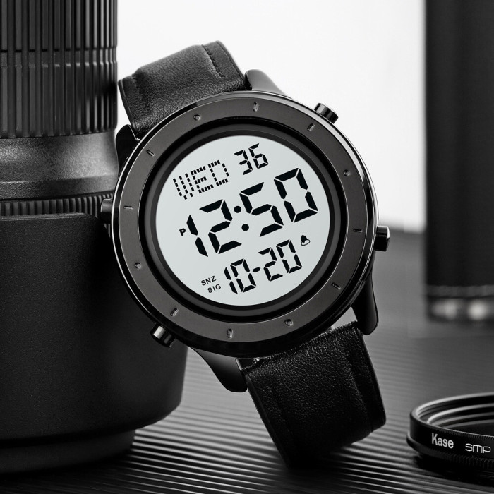 Skmei 1864LBKWT Black-White Leather