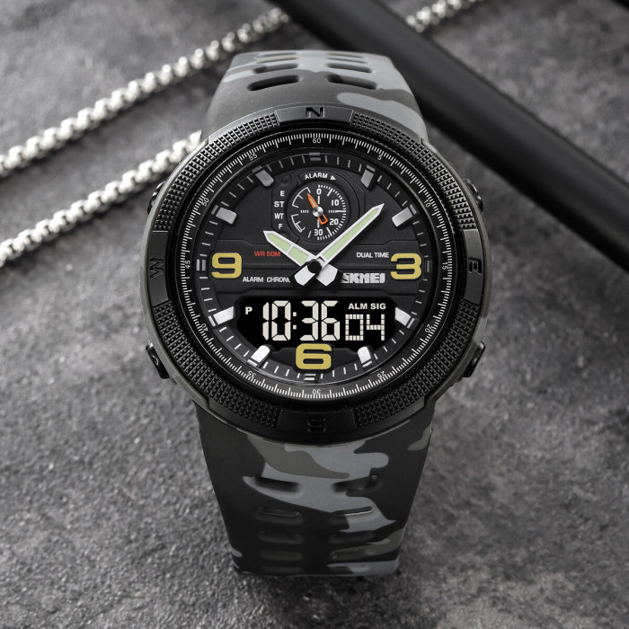 Skmei 1655CMGYBK Camo Grey-Black